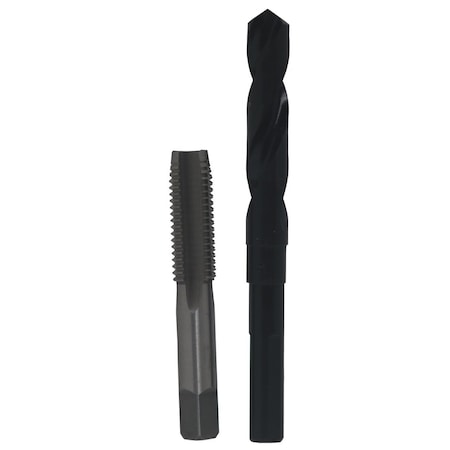 3/4in-28 UNS HSS Plug Tap And 23/32in HSS 1/2in Shank Drill Bit Kit